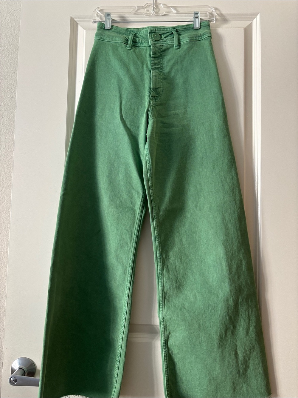 Zara Green Wide-Leg Pants